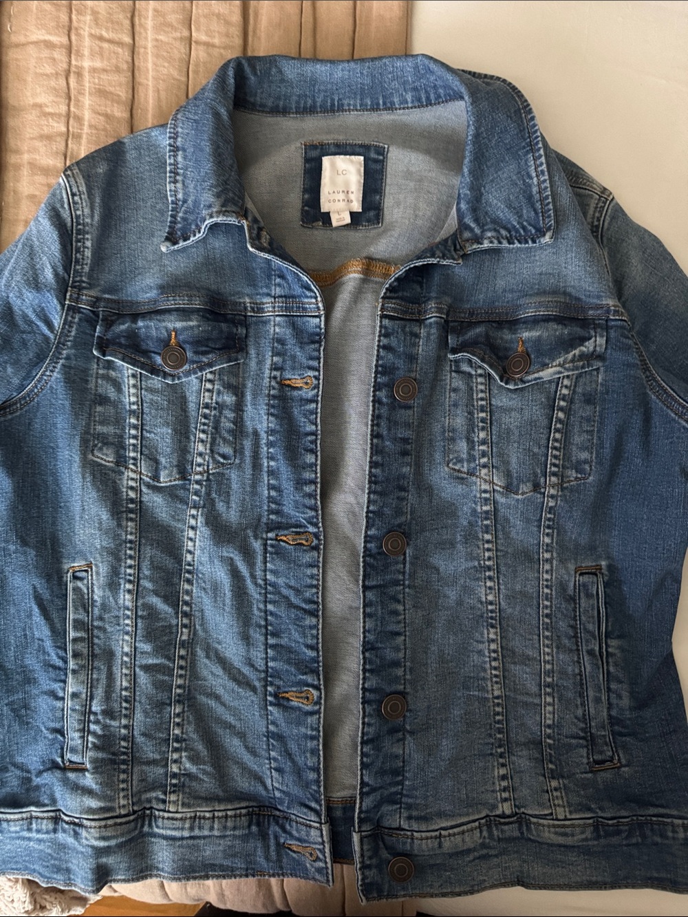 LC Lauren Conrad Dark Blue Denim Jacket